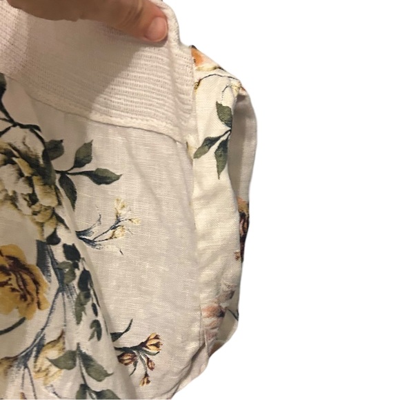 Lungo L’Arno women’s floral linen top size 2X - Picture 3 of 8